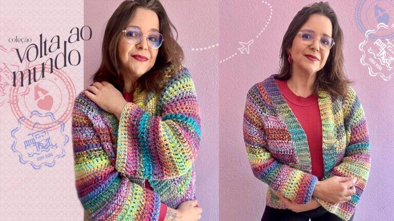 Casaco em Crochê Oversized: Aprenda a Fazer o Seu!