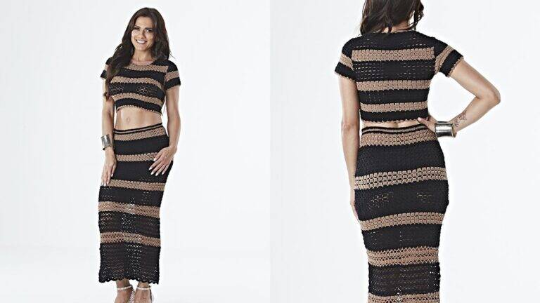 Cropped e Saia em Crochê Verano: Como Fazer Esse Conjunto?