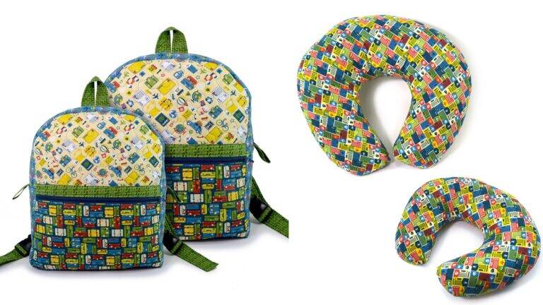 Kit de Viagem em Patchwork “Pai e Filho” O Conjunto Perfeito!