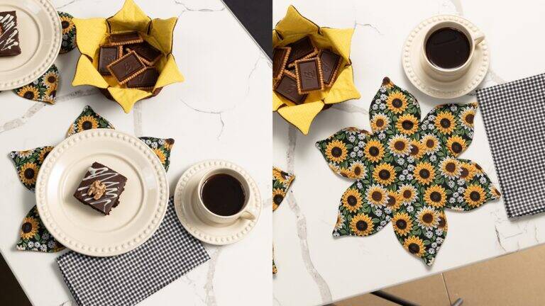 Mesa Posta em Patchwork de Girassóis: Guia Completo!