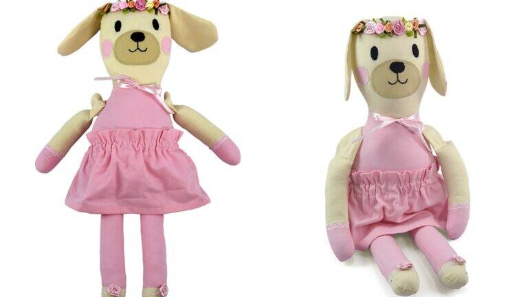 Patchwork da Cachorrinha Bebel: Uma Bonequinha Fofa!