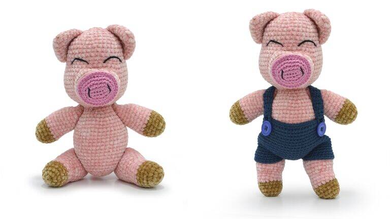 Porquinho Dudu em Amigurumi: Fofura em Cada Ponto!