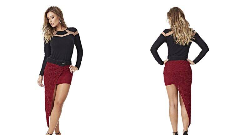 Saia em Crochê Assimétrico: Aprenda a Fazer esse Lindo Modelo!