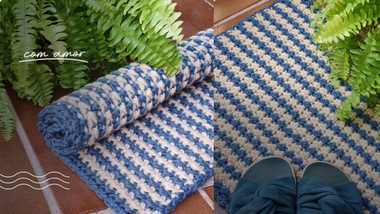Tapete de Crochê Oceano: Um Modelo Lindo e Elegante!