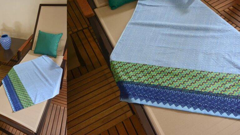 Toalha de Banho em Patchwork: Use-a em Dias de Praia!