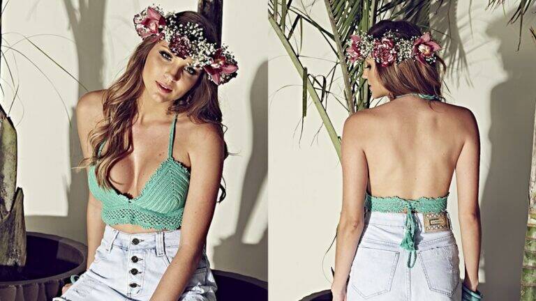 Top Cropped de Crochê: Elegância e Leveza para Seu Verão!