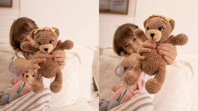 Amigurumi Ursa Lola: Um Brinquedo Lindo para Uma Criança!