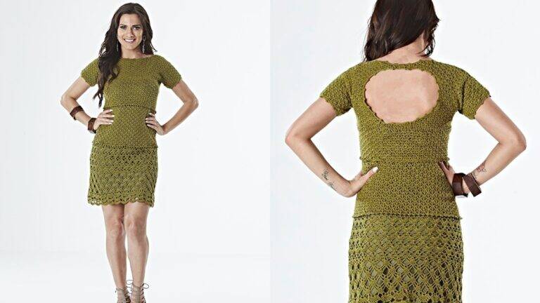 Vestido em Crochê Verde: Uma Peça Linda e Versátil!