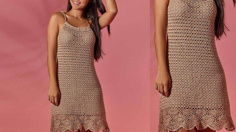Vestido de Crochê Sisal: Uma Peça Linda e Charmosa!