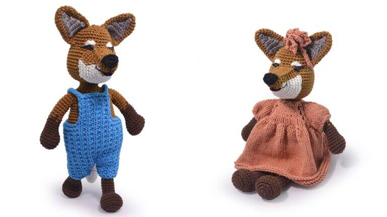 Sr. e Sra. Guará em Amigurumi: Carinho e Encanto!