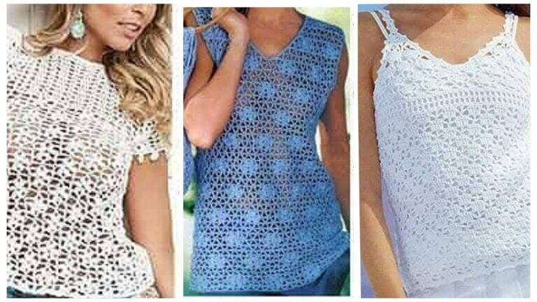 28 Blusas de Crochê Moderno para Você Usar no Dia a Dia!