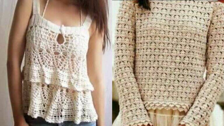 Blusas de Crochê para Iniciantes: Guia Completo com Gráficos e Tutoriais dos Melhores Modelos