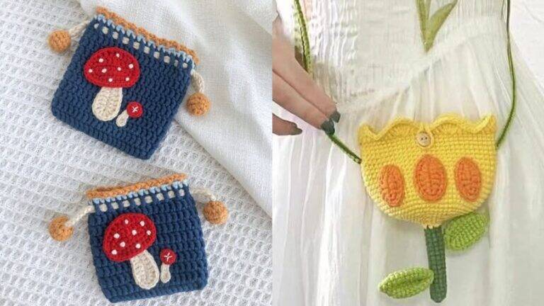 Encanto e Diversão: Bolsinhas de Crochê Infantil que as Crianças Vão Adorar!