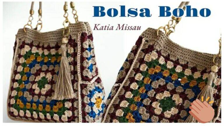 11 Bolsas de Crochê com Quadradinhos da Vovó: Passo a Passo Fácil e Gráficos