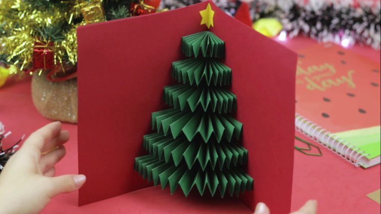 DIY Como fazer um Lindo Cartão Pop Up de Natal com Video Aula!