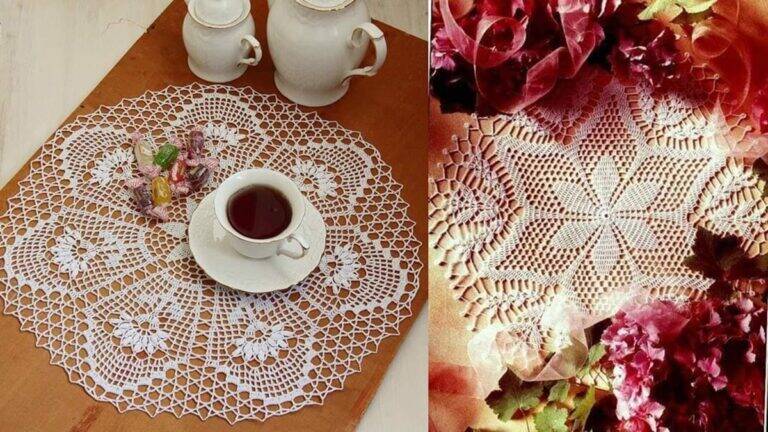 Centros de Mesa em Crochê com Gráficos: Guia Completo para Iniciantes!
