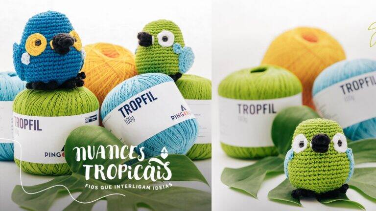 Amigurumi da Arara Verde: Um Animal Lindo  em Crochê!