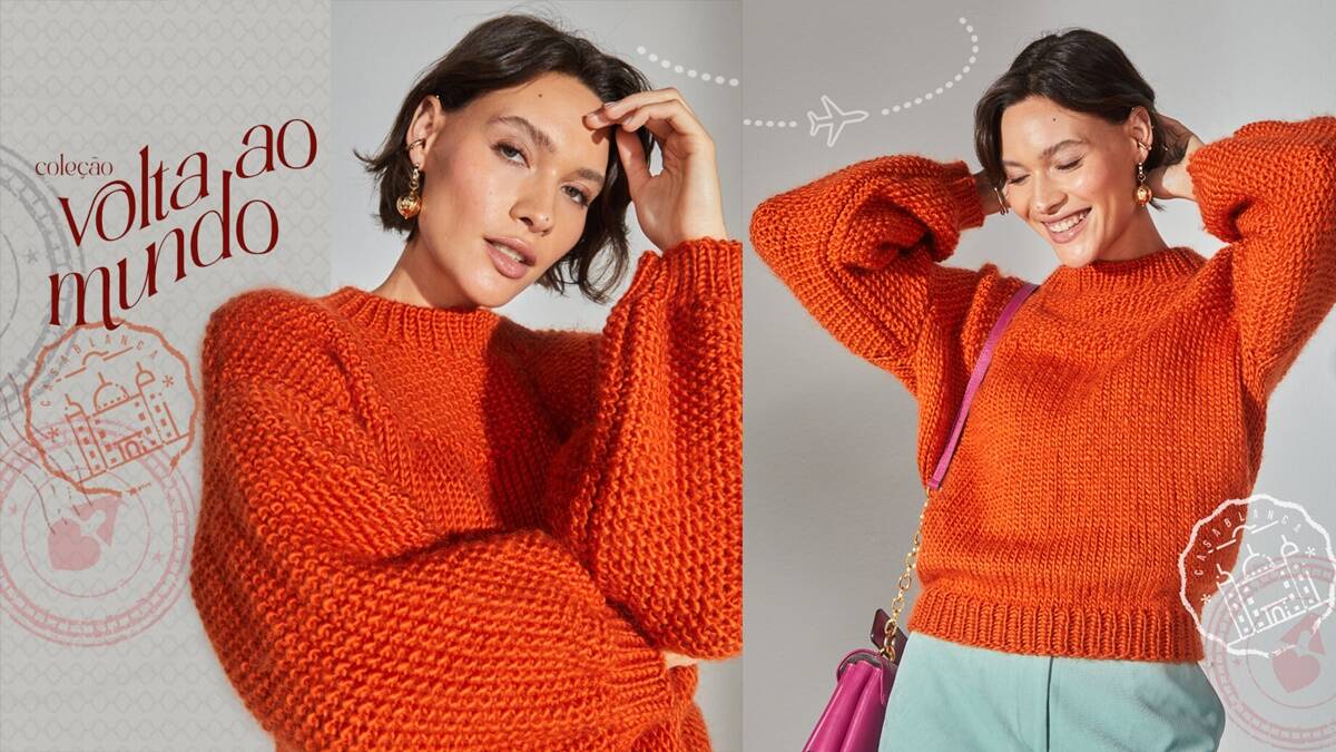 Blusa de Tricô Casablanca: Elegância e Conforto em Uma Peça!
