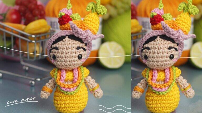 Amigurumi da Boneca Carminha: Aprenda a Fazer a Sua!