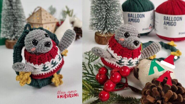 Amigurumi da Foquinha Natalina: Um Projeto Fofo que Vende!