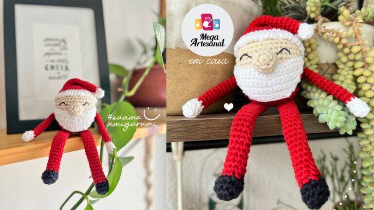 Amigurumi do Papai Noel: O Toque que Faltava no Seu Natal!