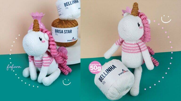 Amigurumi do Unicórnio: O Presente Perfeito Para as Pequenas!