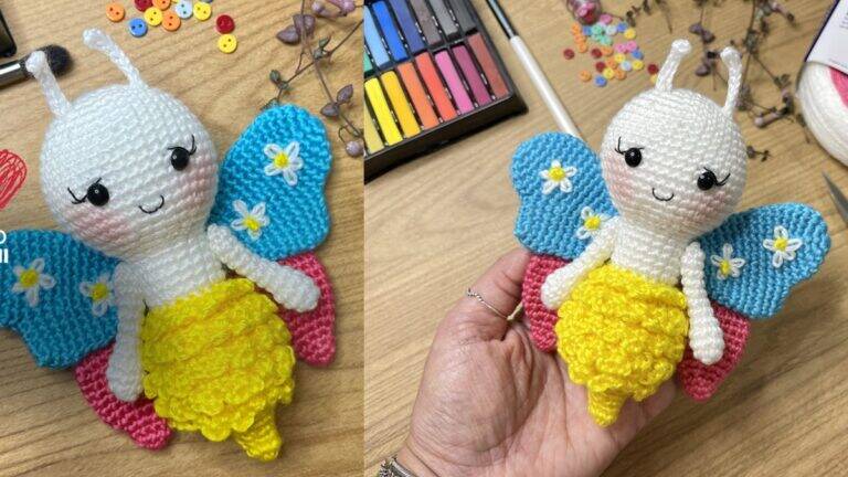 Amigurumi da Borboleta Margarida: Beleza e Charme em Crochê!