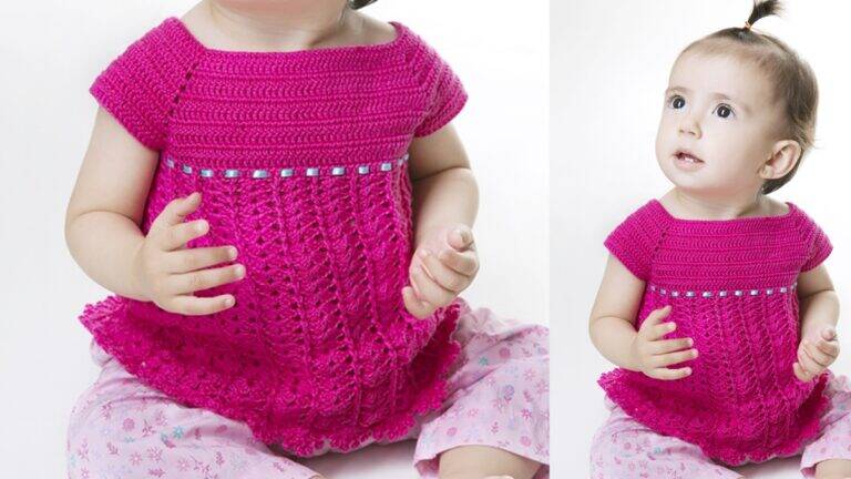 Bata de Crochê Infantil: Uma Peça Linda para as Pequenas!