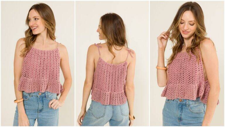 Blusa de Crochê Framboesa: Guia Completo para Iniciantes!