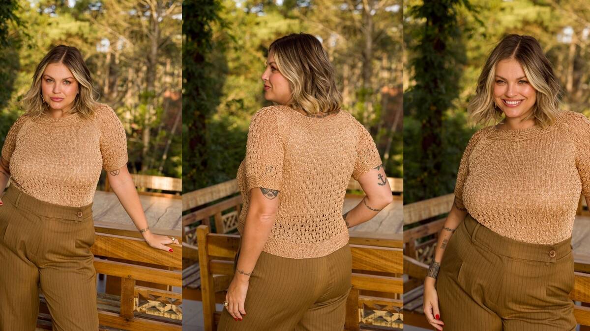 Blusa de Tricô Café: Uma Peça Linda e Versátil!