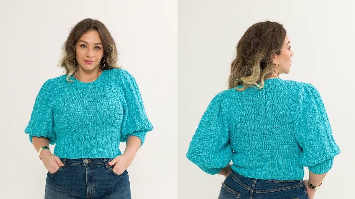 Blusa de Tricô Céu Azul: Guia Completo com Passo a Passo!