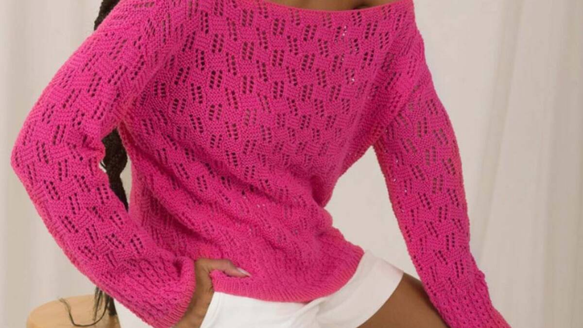 Blusa de Tricô Fúcsia: Estilo e Elegância Feitos à Mão!