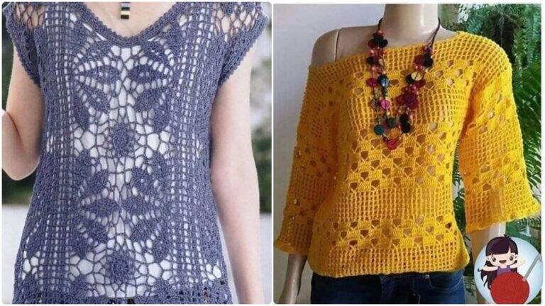 Elegância Artesanal com Blusas de Crochê Lindíssimas!
