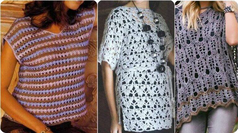25 Blusas de Crochê com Gráficos para Qualquer Ocasião!