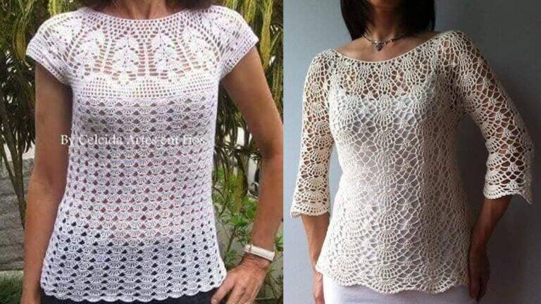 As Blusas de Crochê com Gráficos: As Mais Lindas para o Verão!