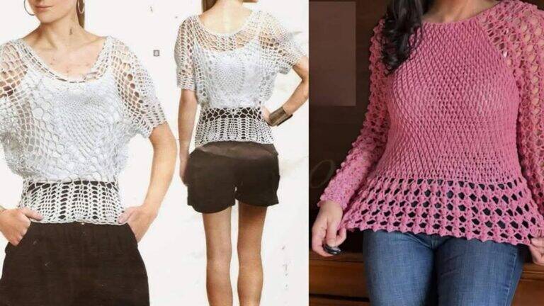 Aprenda a Fazer as Mais Lindas Blusas de Crochê para o Verão!