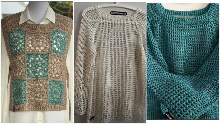 15 Blusas de Crochê para o Verão de 2025: Peças Leves e Frescas que Protegem do Sol!