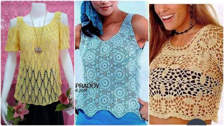 Blusas de Crochê Lindas para o Verão: Aprenda a Fazer as Suas!