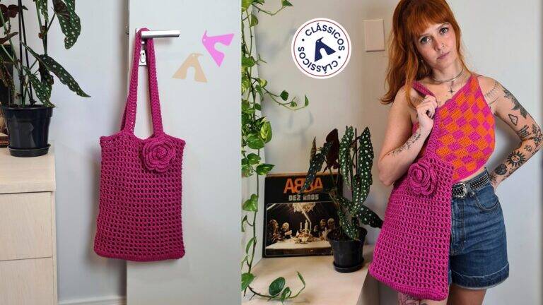 Bolsa em Crochê Florescer: Guia Completo com Vídeo Aula!