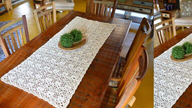 Caminho de Mesa em Crochê Argolas: Guia Completo!