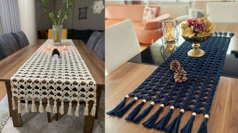 Caminhos de Mesa em Crochê de Luxo: Aprenda a Criar os Seus!