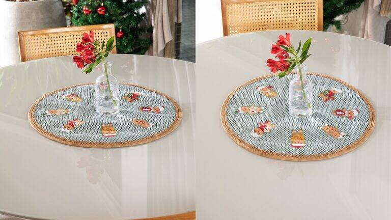 Centro de Mesa em Patchwork: Sua Decoração Mais Natalina!