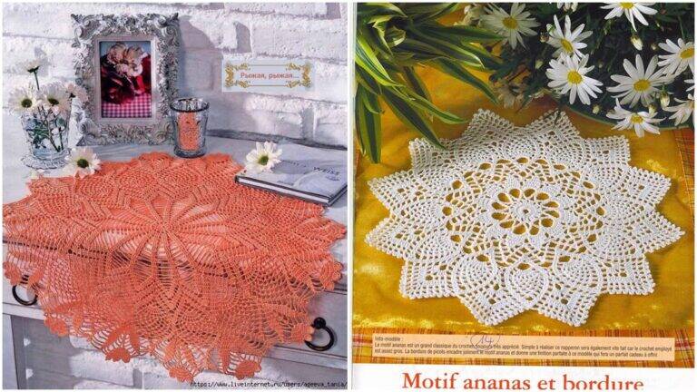 Centros de Mesa em Crochê de Luxo: Peças Lindas com Gráficos!