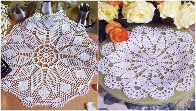 Centros de Mesa em Crochê de Luxo: Elegância e Charme!