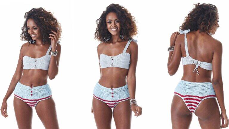 Conjunto de Crochê Praia: O Conjunto Perfeito para o Verão!