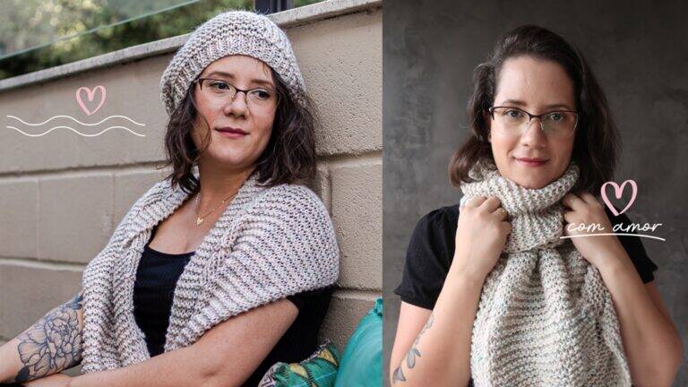 Conjunto de Tricô: Aprenda a Fazer um Lindo Gorro e Cachecol!