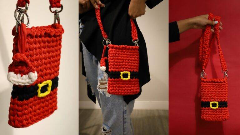 Conjunto de Crochê – Bolsa e Chaveiro Natalino: Guia Completo!