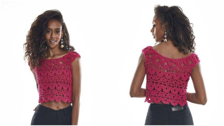 Cropped de Crochê Pink: Aprenda a Fazer Uma Peça Linda!