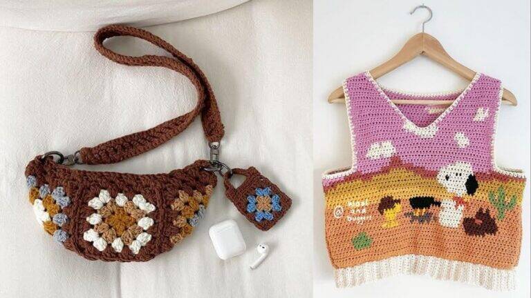 DIY de Crochê Moderno: 15 Ideias Criativas para te Inspirar!