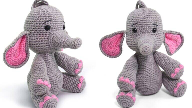 Amigurumi da Elefanta Juju: Uma Boneca Fofa e Divertida!